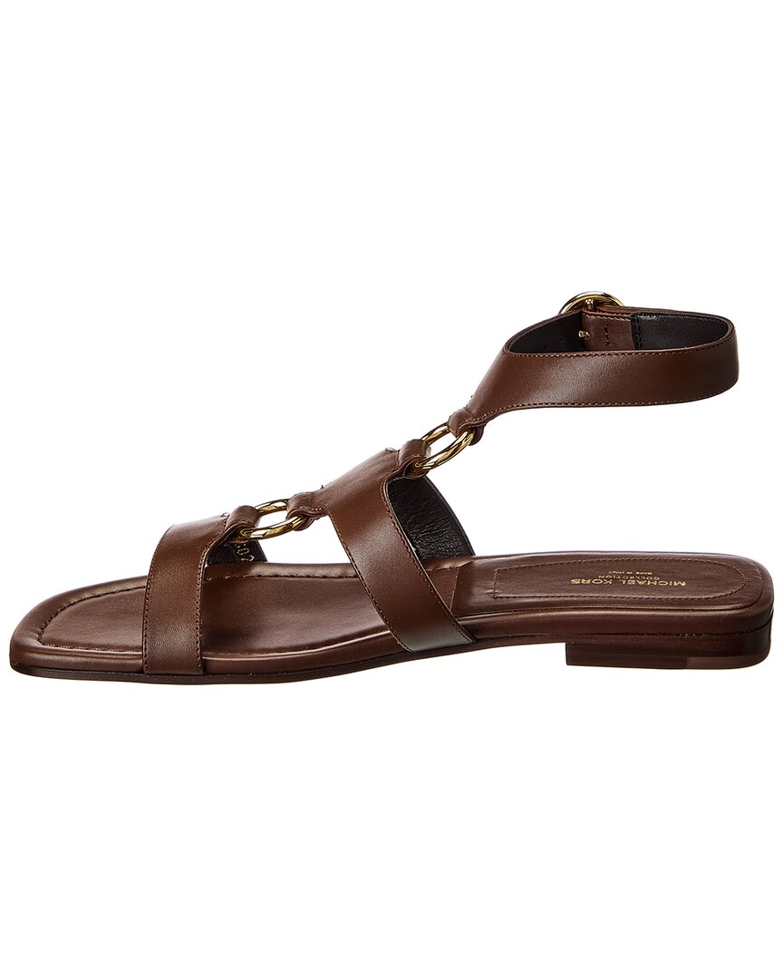 Michael Kors Collection Dusty Leather Sandal, коричневый — фото 2