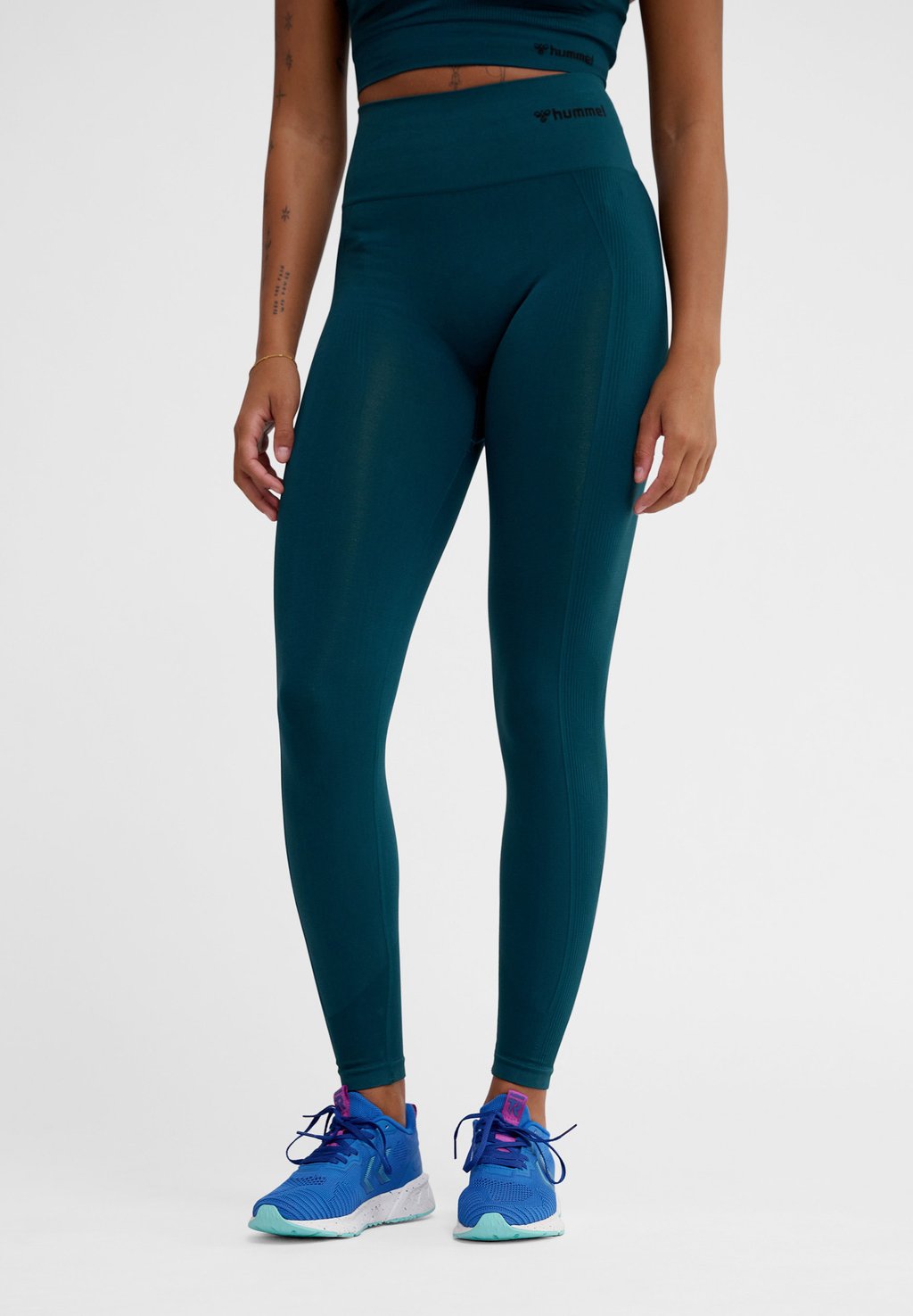 

Леггинсы TIF SEAMLESS HIGH WAIST Hummel, темно-синий