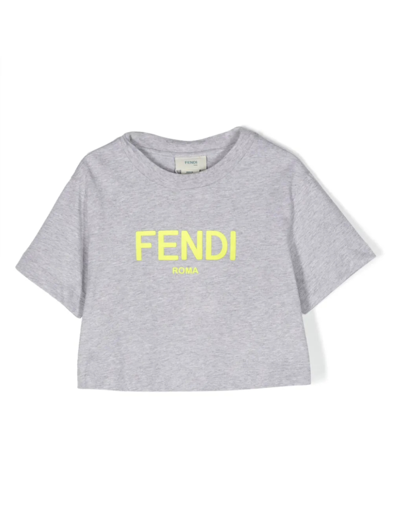 

Футболка с логотипом Fendi Kids, серый