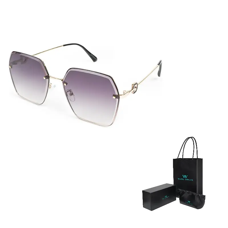 

Welly Merck Солнцезащитные очки женские, Gold Frame Gray Lens