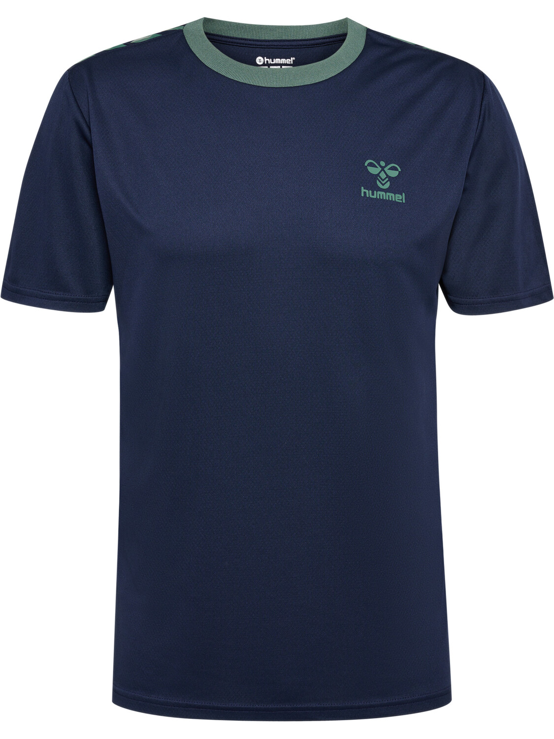 

Футболка Hummel Trikot S/S Hmlstaltic Poly Jersey S/S, цвет MARINE/DUCK GREEN
