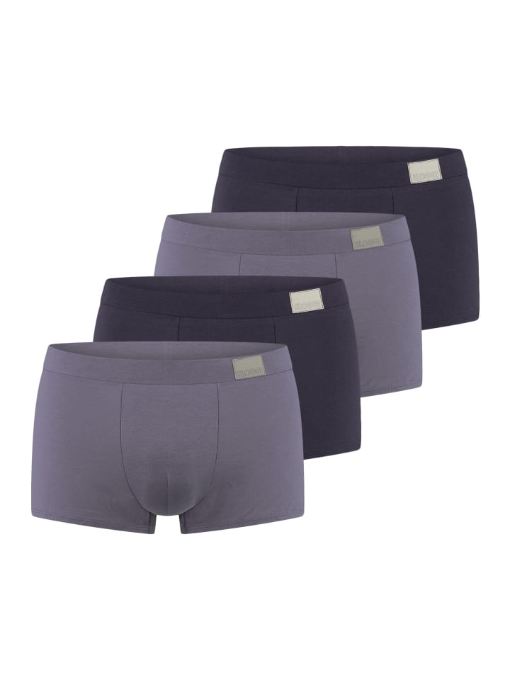 

Мужские шорты-хипстеры GO Natural в сером/темно-синем цвете Sloggi