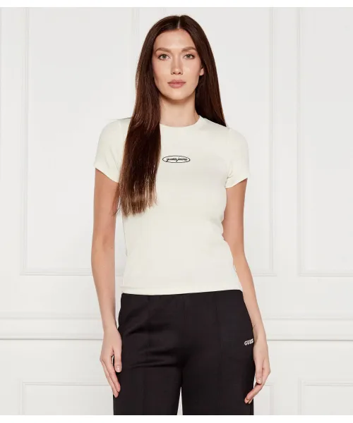 

Футболка Slim fit Guess Jeans, бежевый