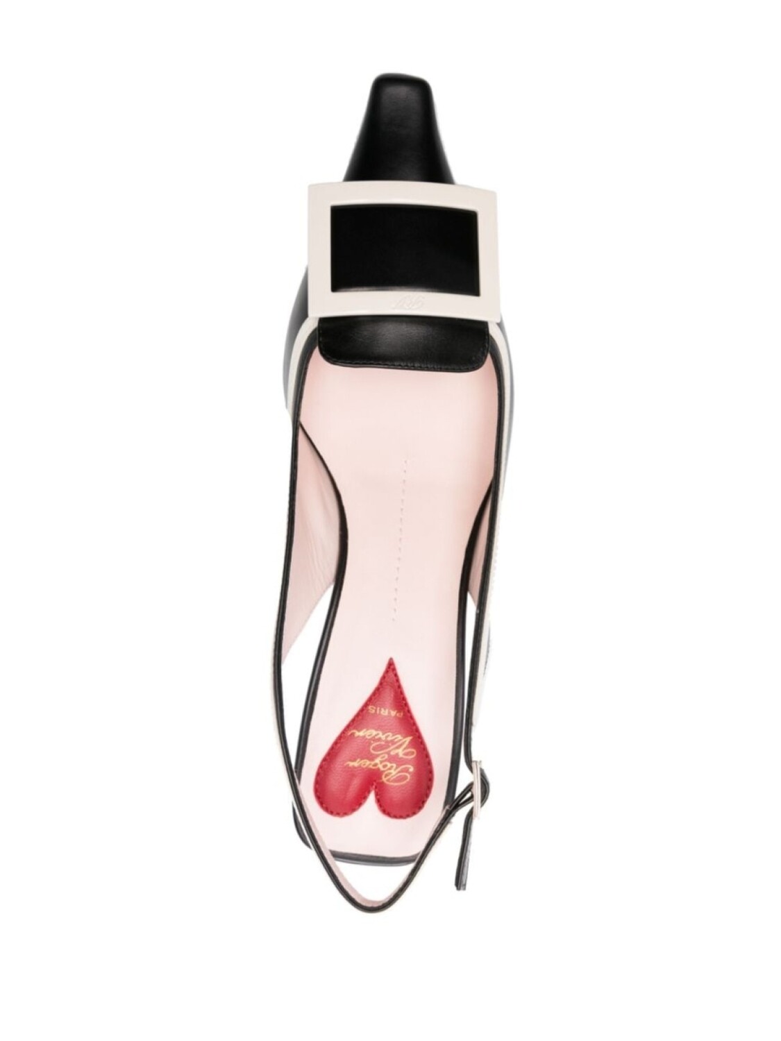 Roger Vivier туфли Canard 65 с ремешком на пятке, черный — фото 4