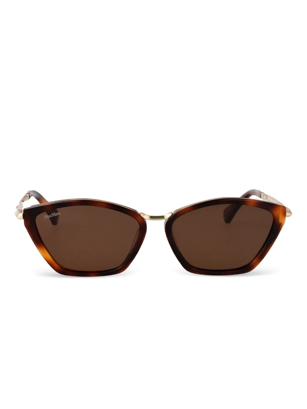

Солнцезащитные очки Miller 7 в оправе 'кошачий глаз' Max Mara Eyewear, коричневый