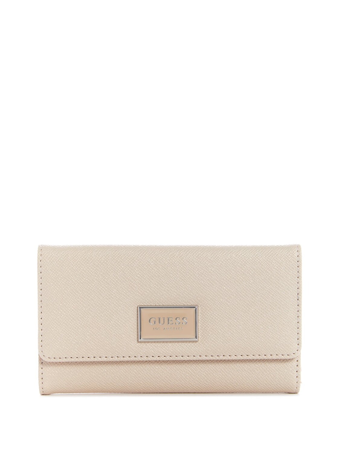 

Тонкий кошелек-клатч Abree Saffiano Guess Factory, белый