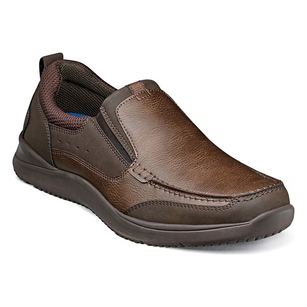 

Conway moc toe slip on Nunn Bush, коричневый