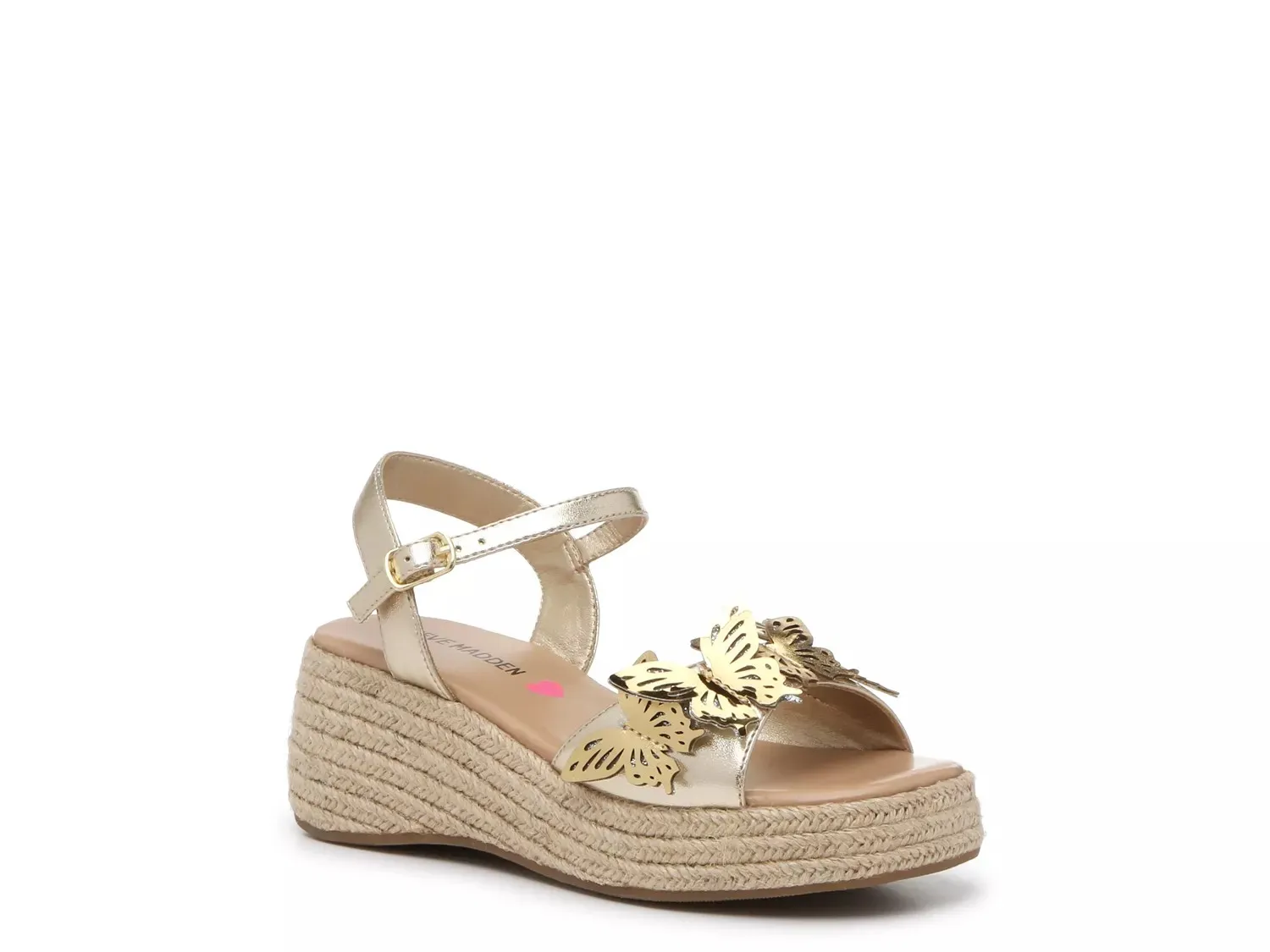 

Босоножки Steve Madden Swiftt Wedge Sandal - детские, золотисто-металлические