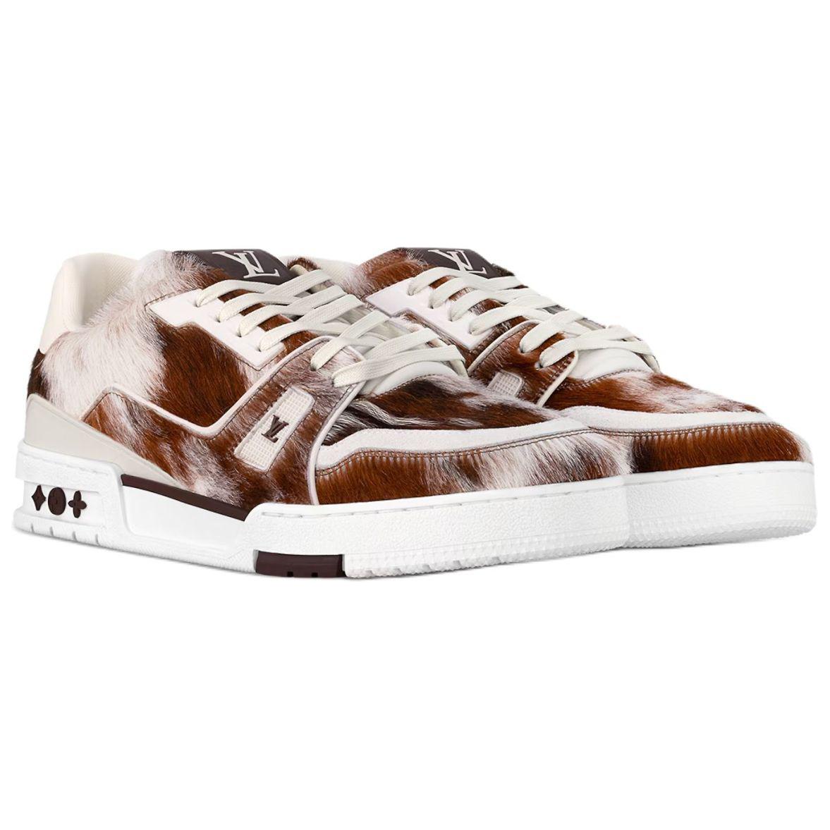 Кроссовки Low-Top для скейтбординга мужские коричневые LOUIS VUITTON — фото 3