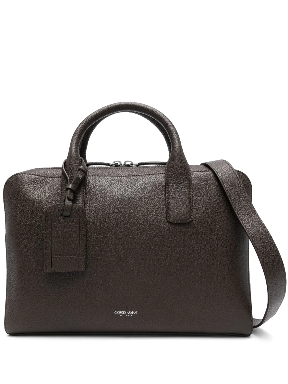 

Портфель с верхними ручками GIORGIO ARMANI, коричневый