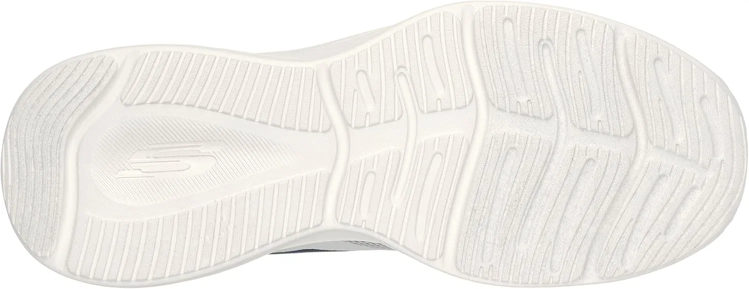 Кроссовки Skechers 232594 New Century серые с темно-синими шнурками из ткани с эффектом памяти — фото 3