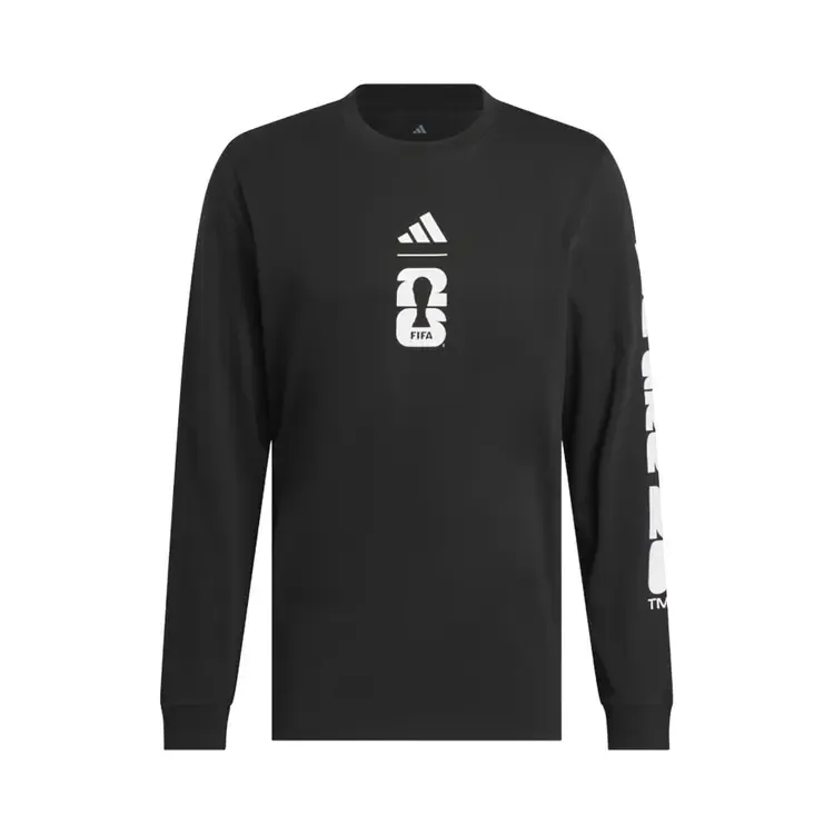 Футболка с длинными рукавами Adidas FIFA World Cup 26 Match Ball Graphic 'Black'