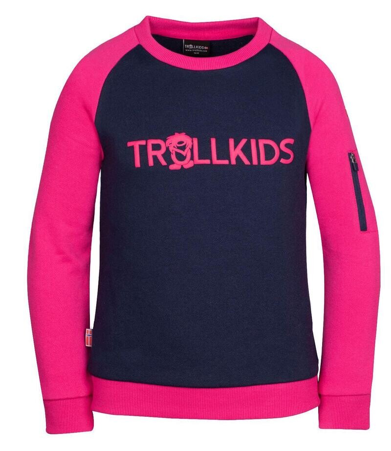 

Детская толстовка Sandefjord темно-синий/пурпурный TROLLKIDS, цвет rosa
