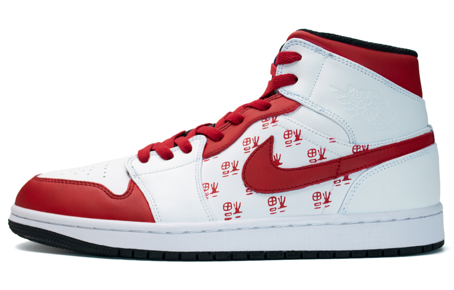 

Баскетбольные кроссовки Air 1 Mid-Top для детей и подростков Jordan, красный