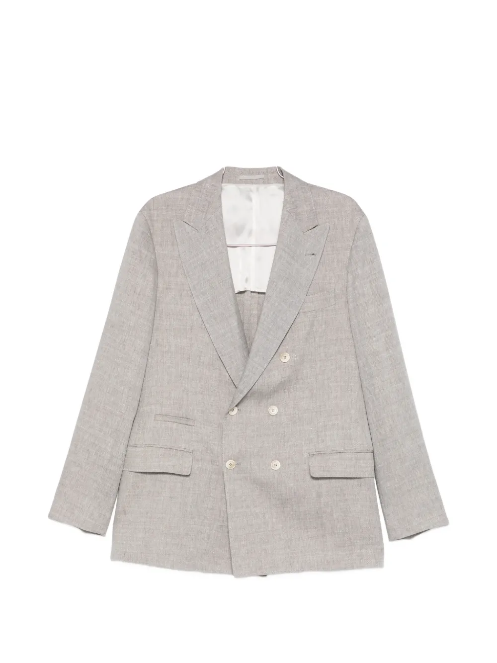 

Двубортный пиджак Brunello Cucinelli, серый