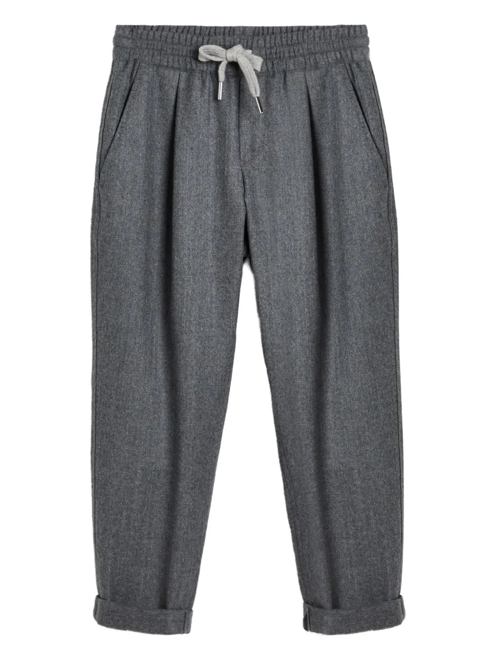 

Брюки с кулиской Brunello Cucinelli Kids, серый