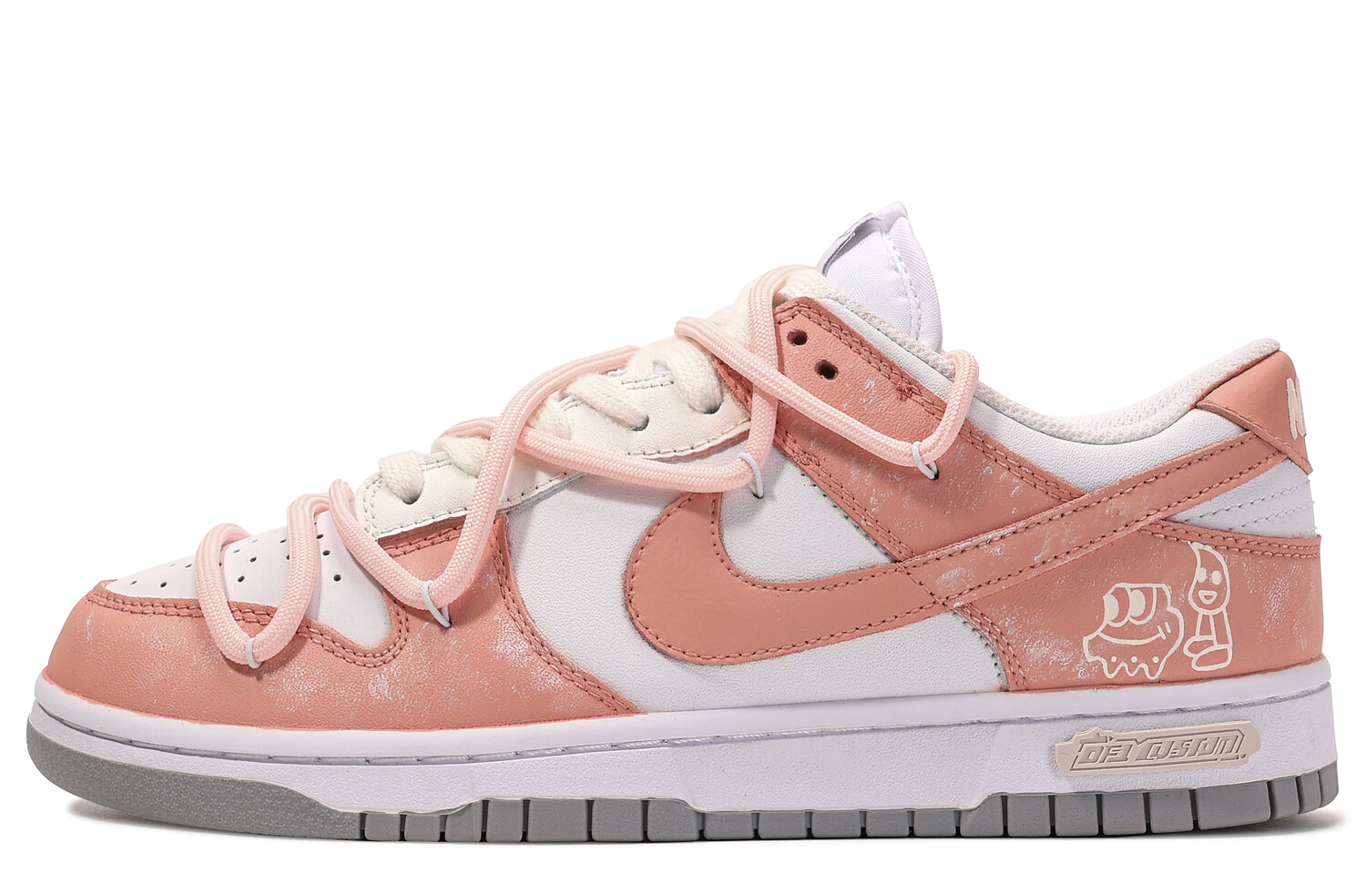 

Кроссовки Nike Dunk Skateboard Shoes Women's Low-Top Pink/White, Розовый, Кроссовки Nike Dunk Skateboard Shoes Women's Low-Top Pink/White