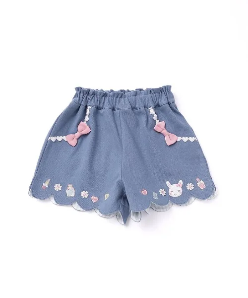 Штаны с scallop shorts coeur a coeur розовые — фото 4