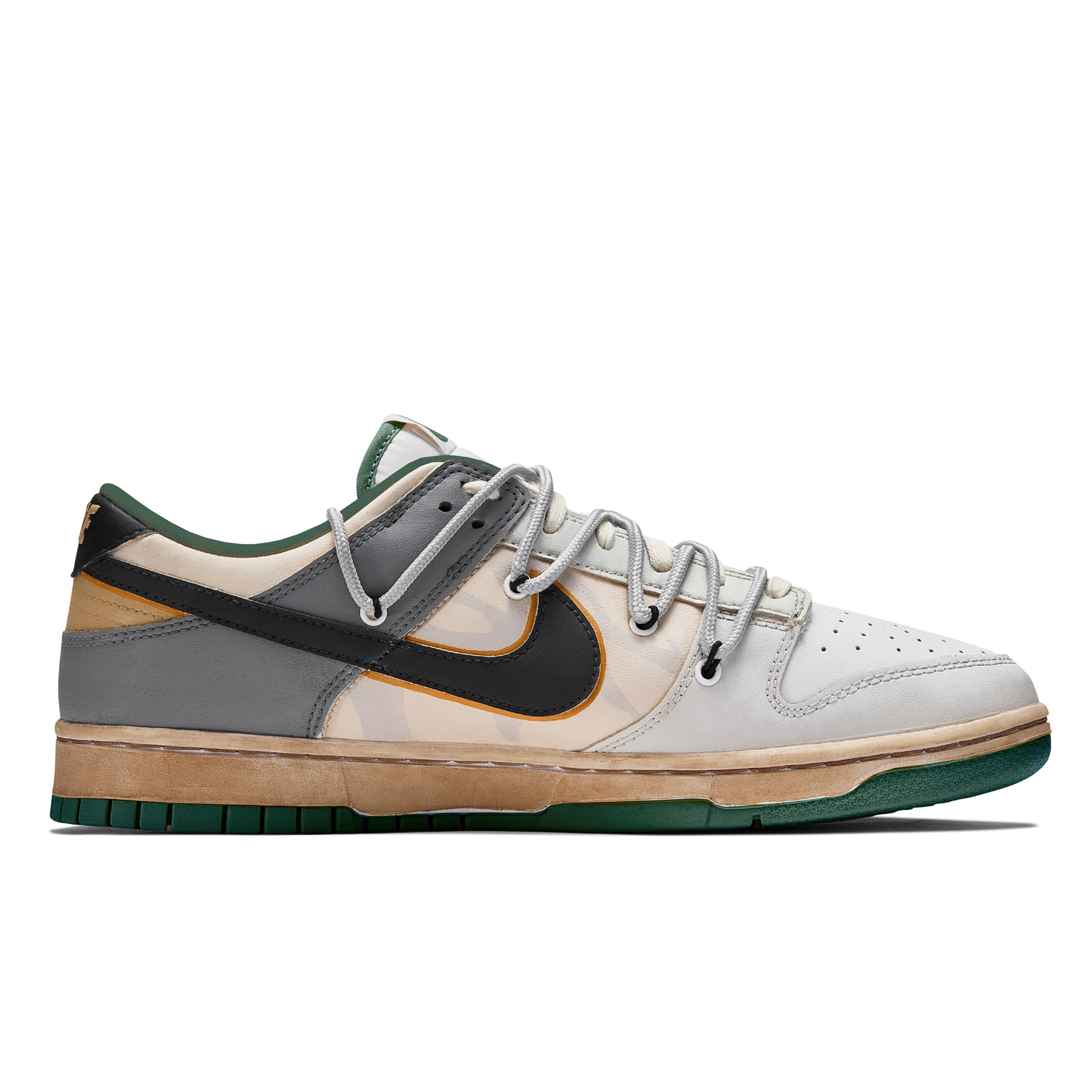 

Кроссовки Nike Dunk Skateboarding Shoes Women's Low-top Green/Brown, зеленый/коричневый