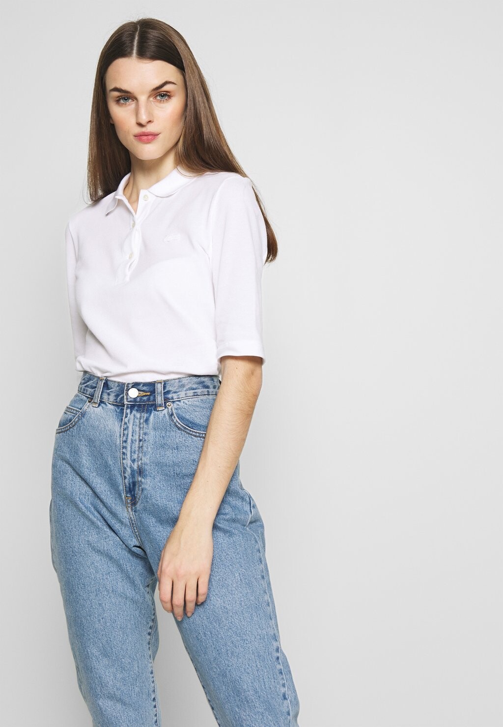 

Рубашка поло Lacoste, белый