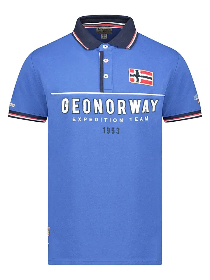 Поло хлопковое, Geographical Norway, синий