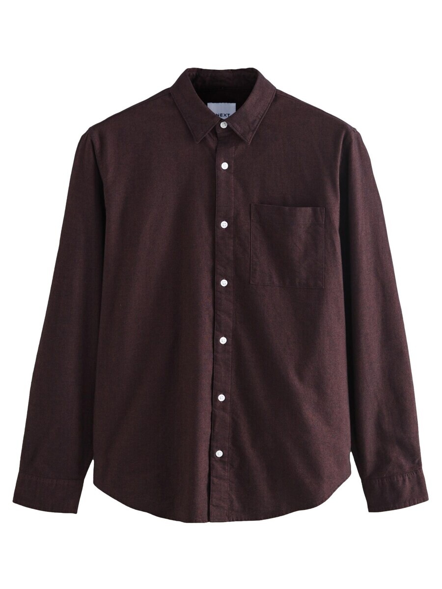 

Повседневная рубашка Next Regular fit Button Up Shirt, бордовый