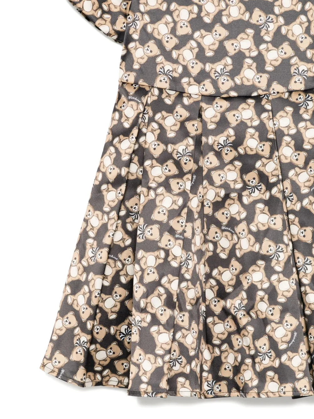 Платье с графичным принтом Moschino Kids, черный — фото 3