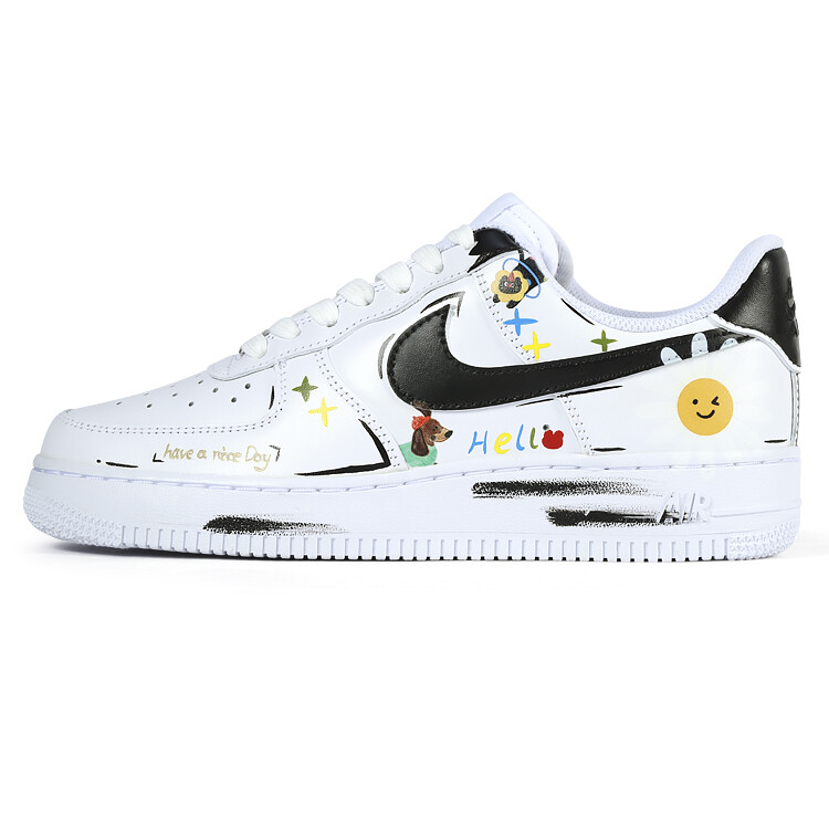 

Кроссовки для скейтбординга Air Force 1 женские, низкие, белый Nike