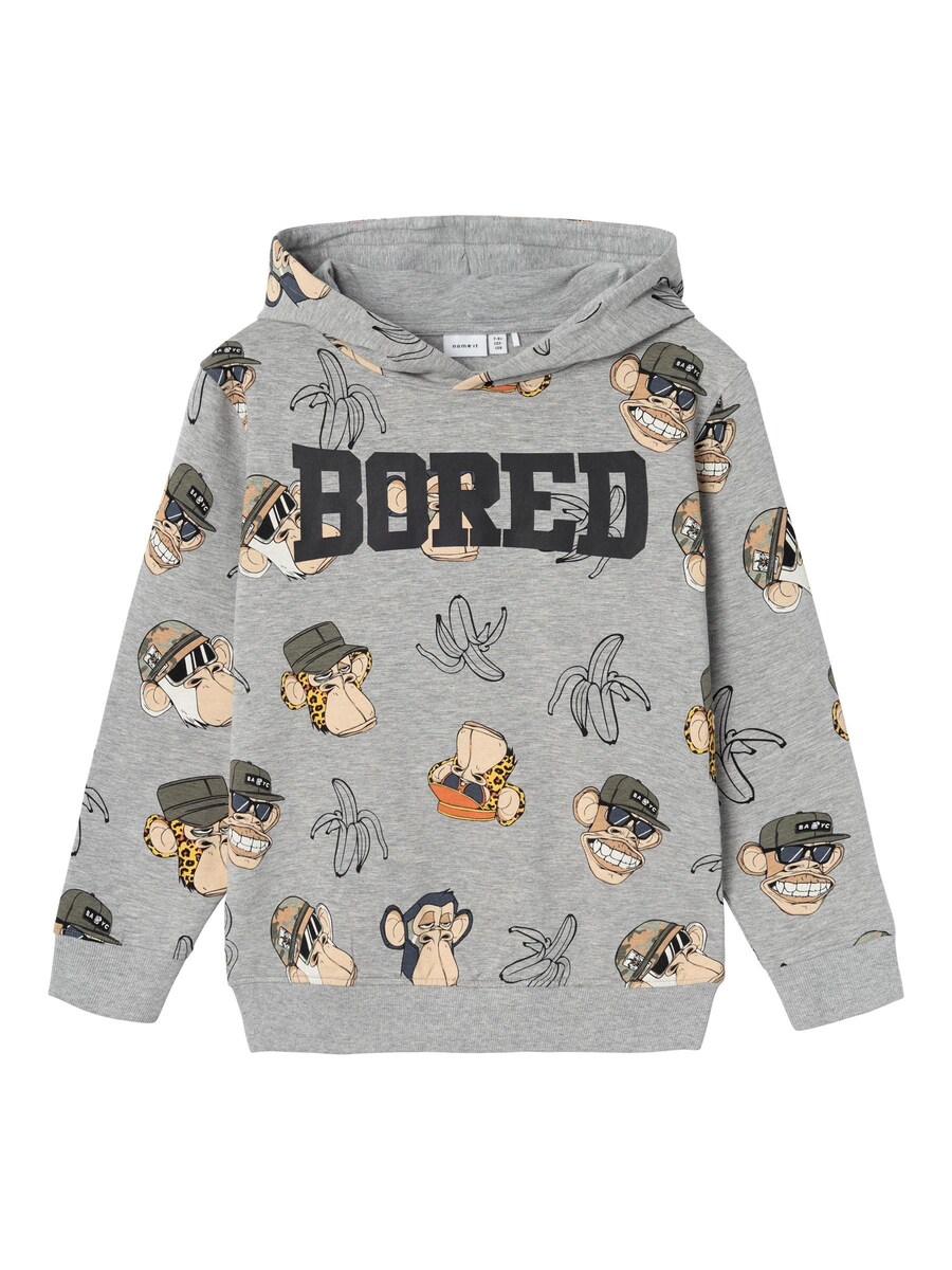 

Толстовка NAME IT Bored Ape, пятнистый серый