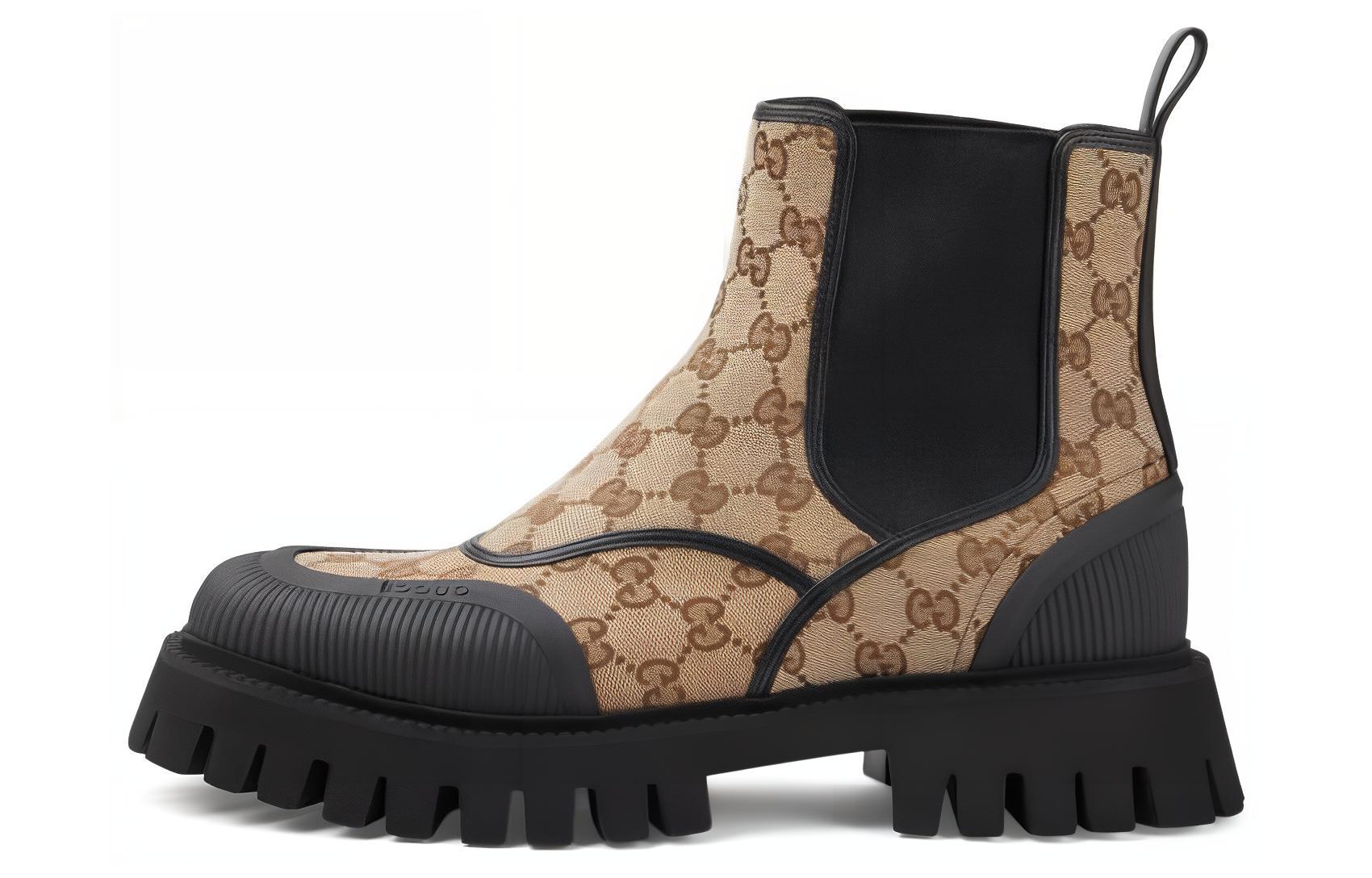 

GUCCI Ботильоны Gg «Бежевый эбони»