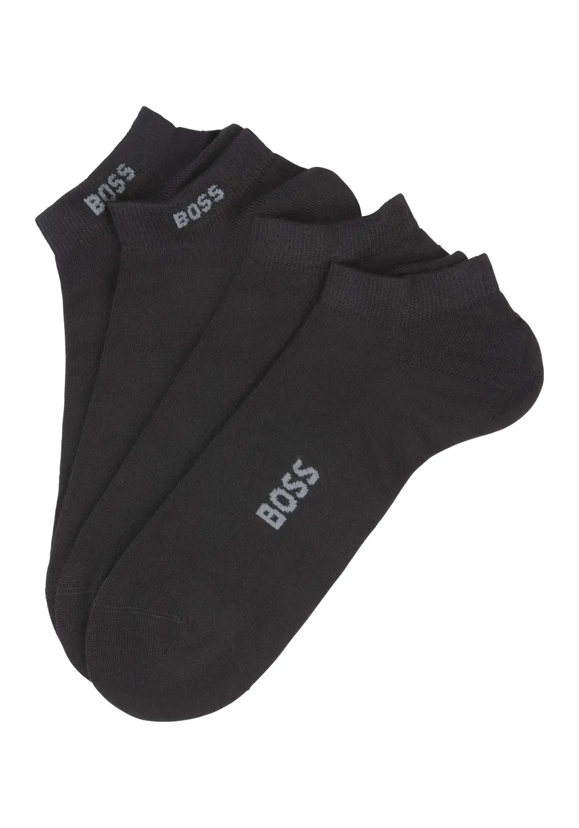 

Носки BOSS "2P AS VI Bamboo" (упаковка, 2 пары, 2 шт.), с надписью-логотипом, черный