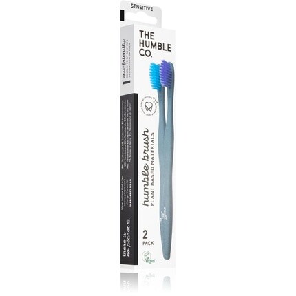 

Зубная щетка The Humble Co. Brush Plant Sensitive - с ультрамягкой щетиной, 2 шт.