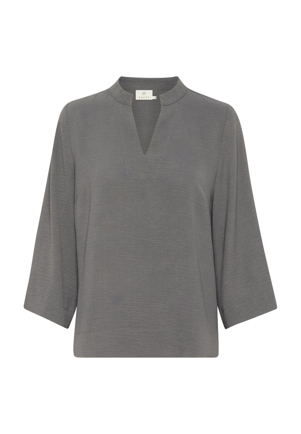 

Блуза MALLY NOTCH NECK 3/4 SLEEVES Kaffe, антрацит