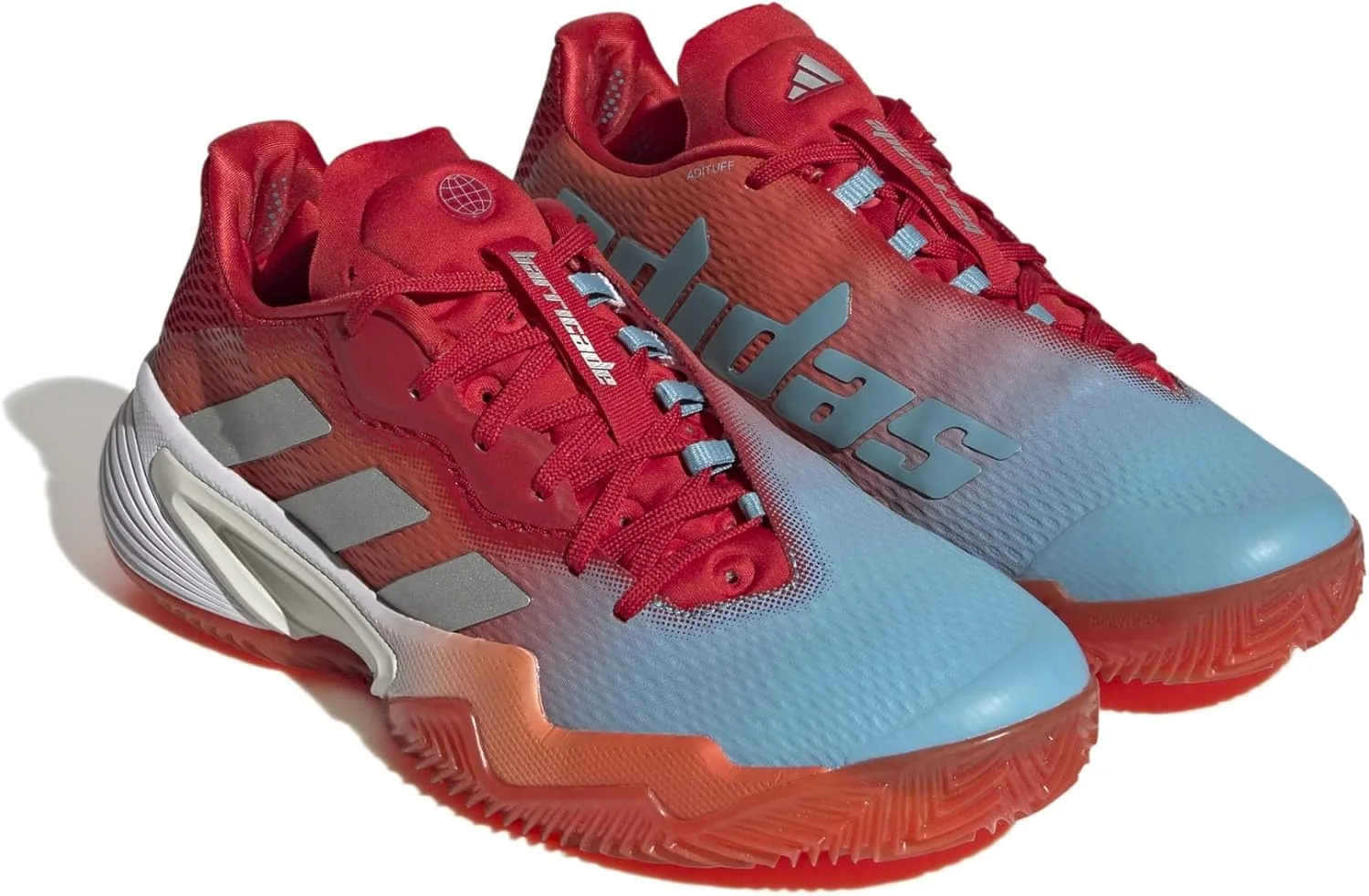 Кроссовки Damen Barricade W Clay adidas, серебро — фото 2