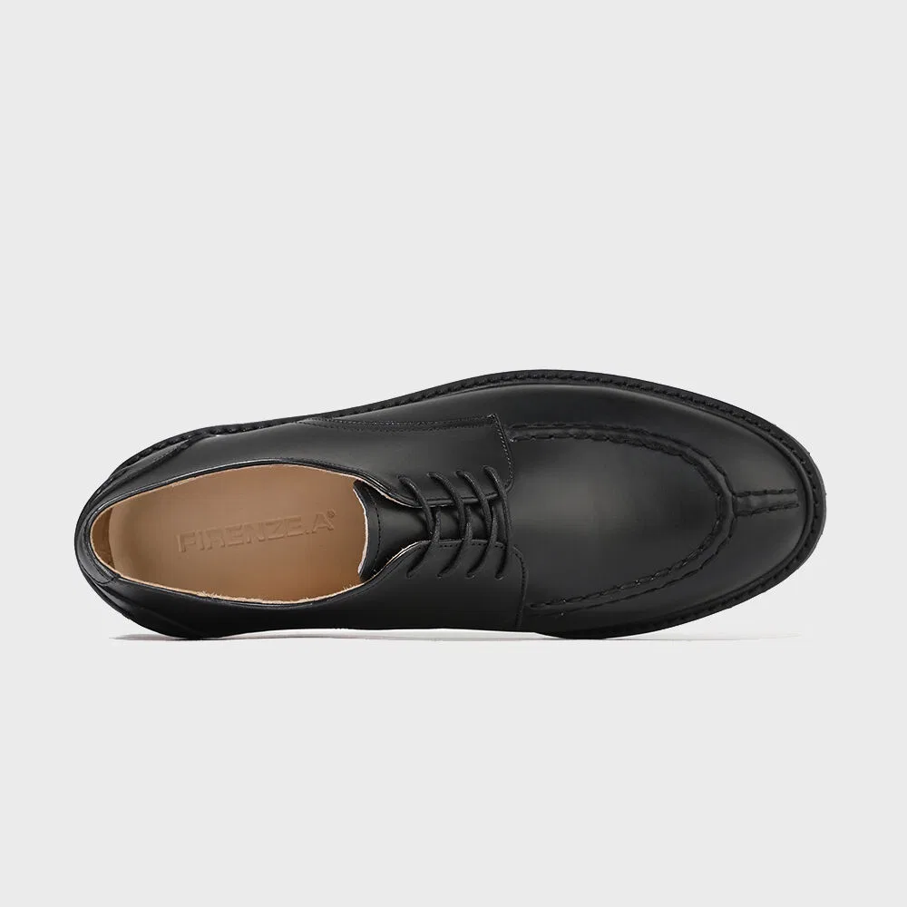 Мужские дерби-туфли Y-tip Vibram Commando, чёрные, от Firenze.A — фото 4