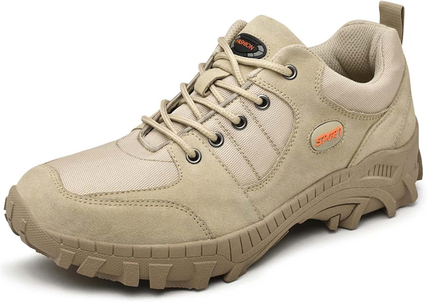 

Мужские легкие дышащие кроссовки для хайкинга с сеткой и шнуровкой, низкие, наружные, противоскользящие Nekgnl, хаки