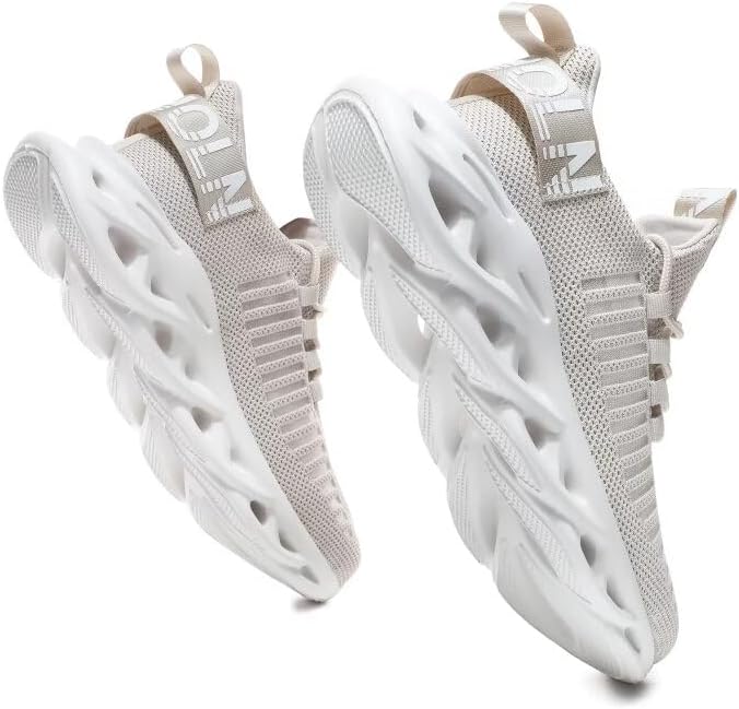 

Мужские кроссовки GSLMOLN без шнурков, дышащие, для прогулок, ультралегкие, повседневные, спортивные, для зала, модные, серый