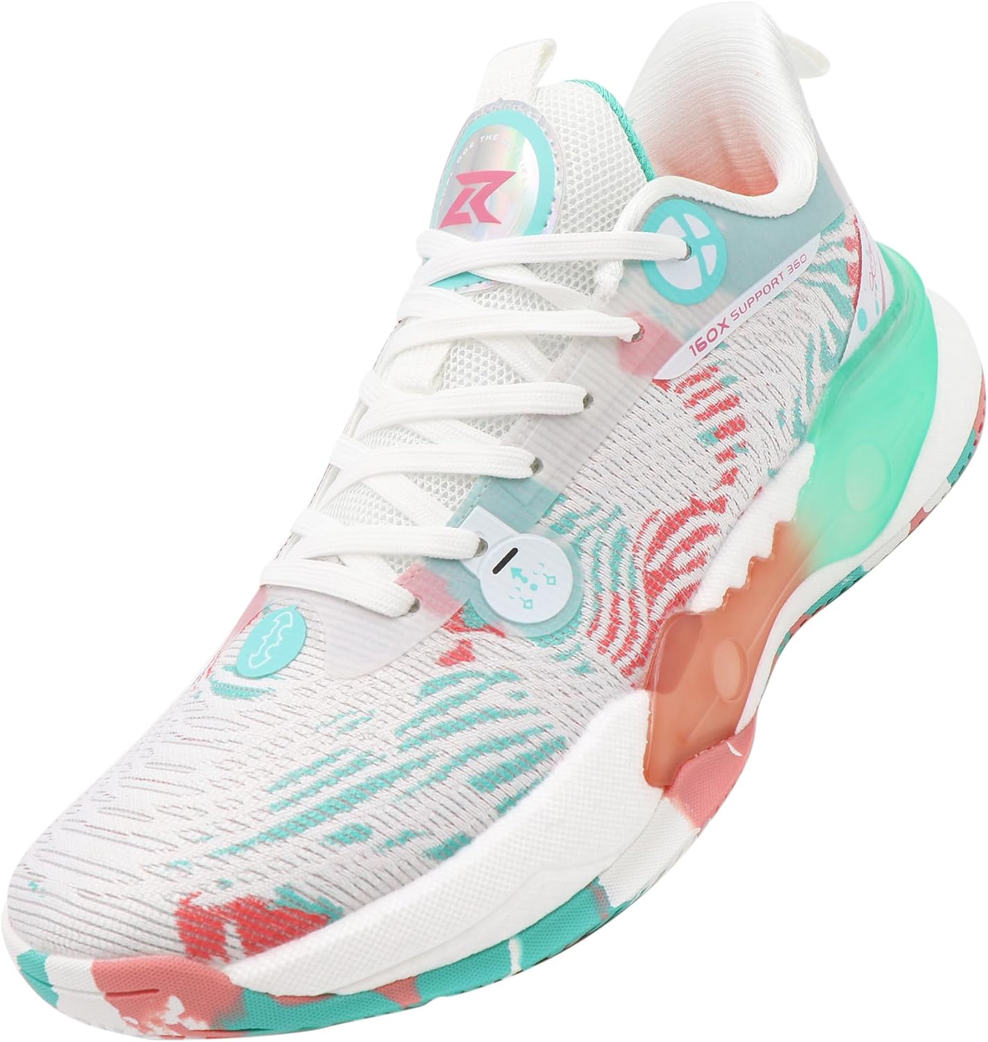 

Мужские баскетбольные кроссовки Beita с высоким верхом, спортивная обувь, противоскользящие и износостойкие, белый/зеленый