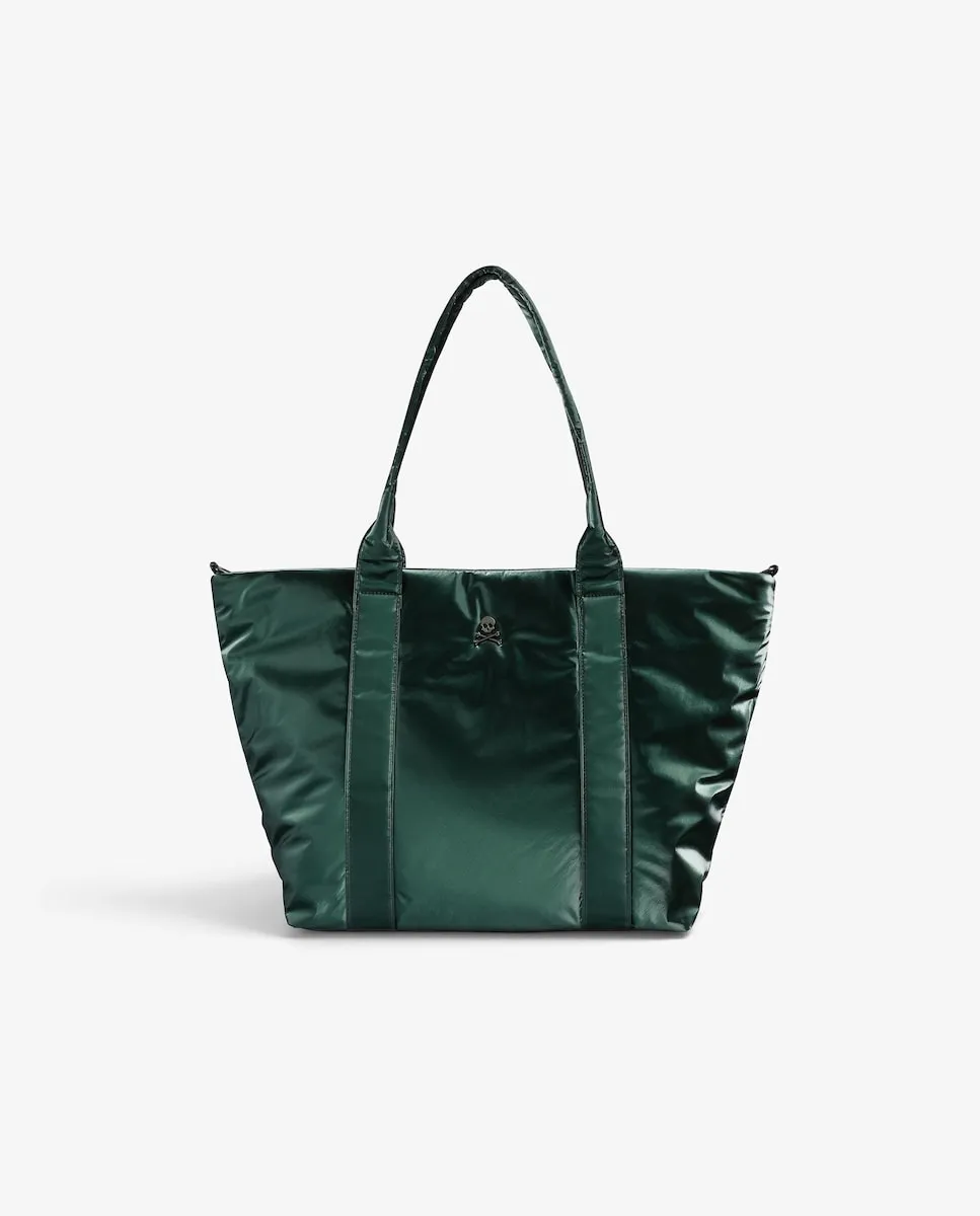 

Женская сумка-шоппер с сатинированной отделкой и двойной ручкой Scalpers, зеленый