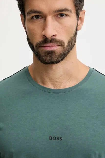 Футболка мягкая Unique T-Shirt BOSS, зеленый — фото 4