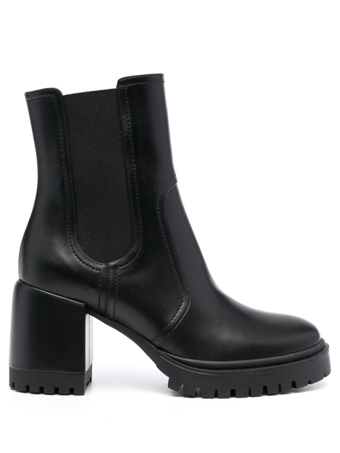 Casadei ботинки Nancy 75 на блочном каблуке, черный