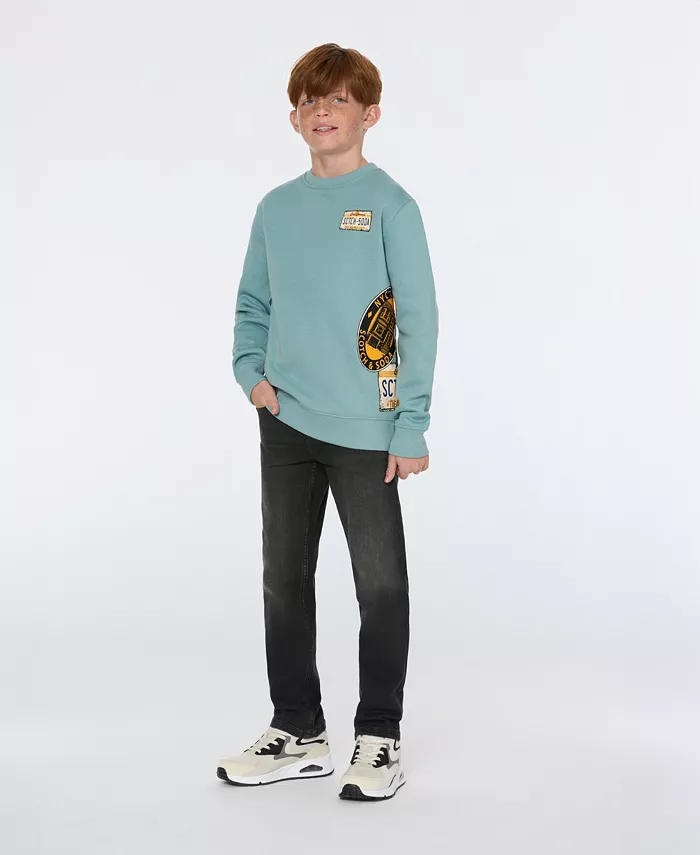 

Джинсы свободного зауженного кроя с пятью карманами для больших мальчиков SCOTCH & SODA, черный