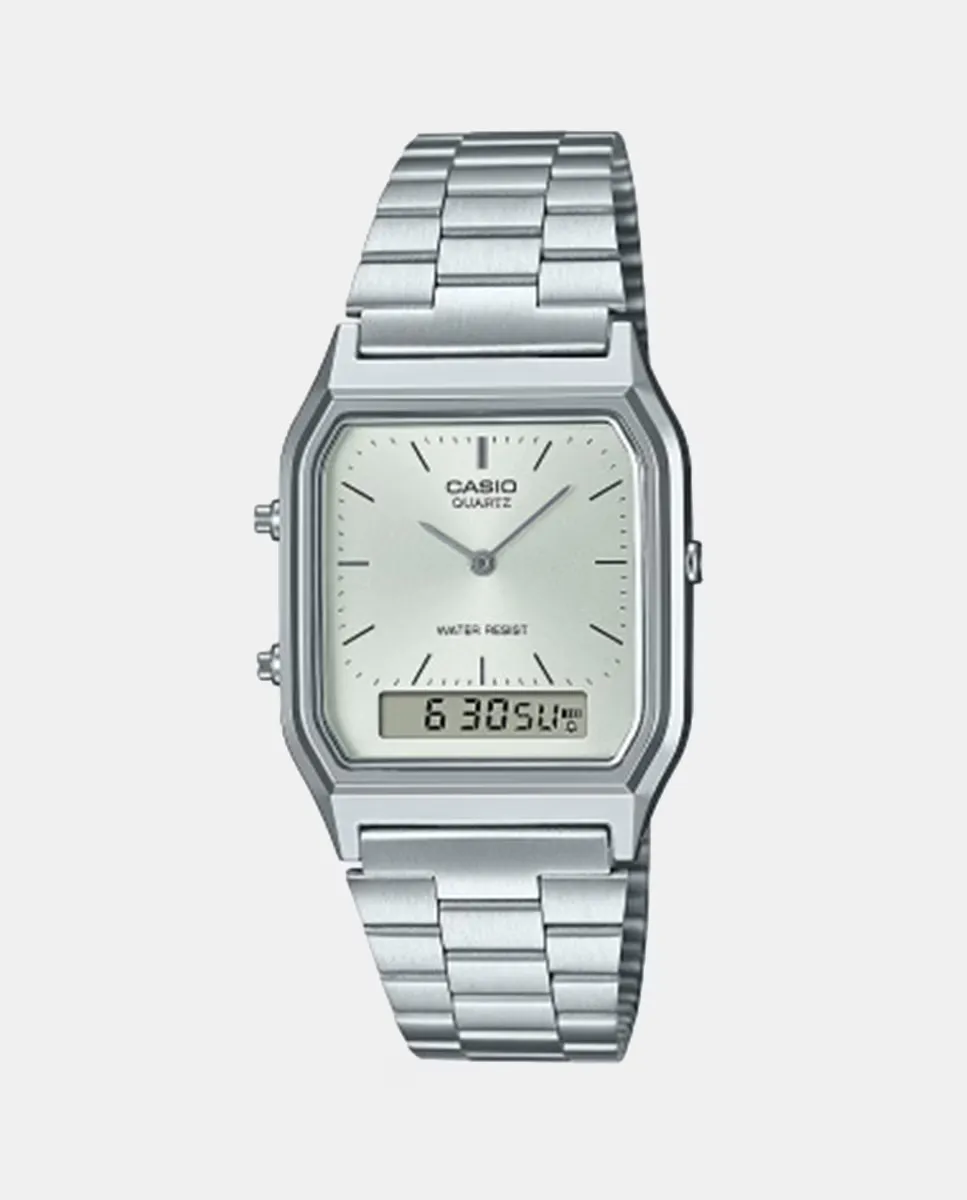 

Стальные мужские часы Casio Vintage AQ230A7AMQYES, серебряный