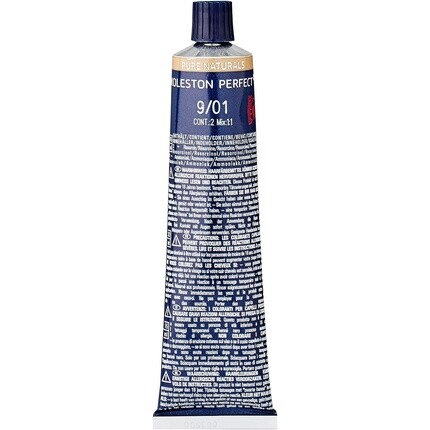 Koleston Perfect Me+ Pure Naturals Перманентная крем-краска для волос 9/01 Светлый натуральный пепельный блондин 60 мл, Wella — фото 3