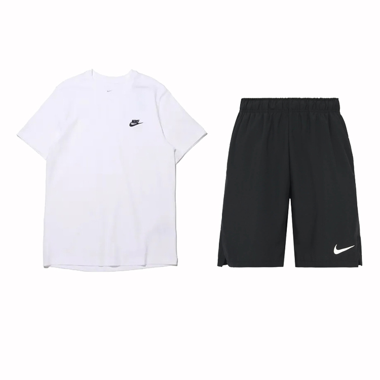 

Повседневная спортивная одежда Мужская бело-черная Nike
