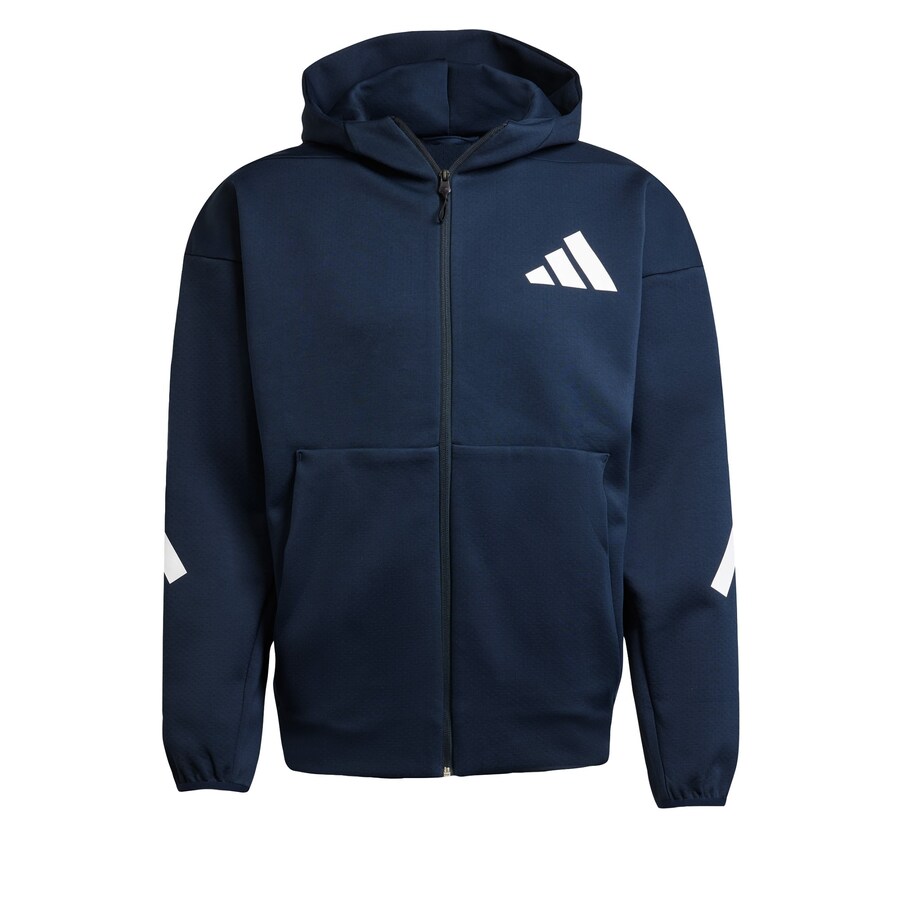 

Спортивная толстовка с капюшоном на молнии ADIDAS SPORTSWEAR Z.N.E., темно-синий