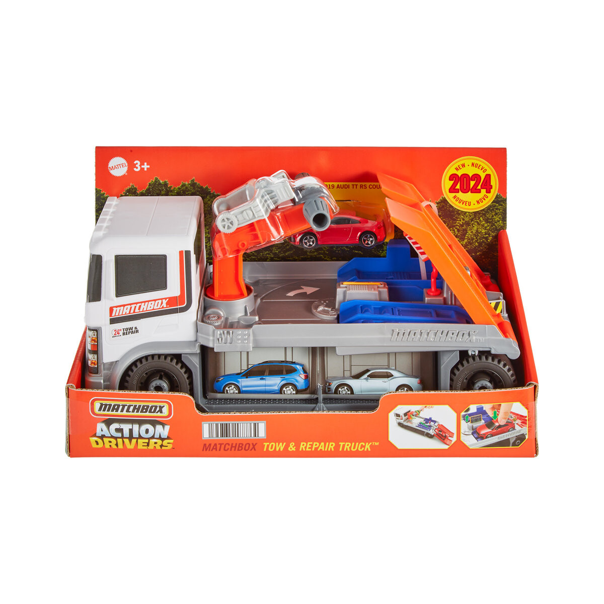 

Спичечный коробок Реальные приключения Эвакуатор Помощь на дороге Mattel