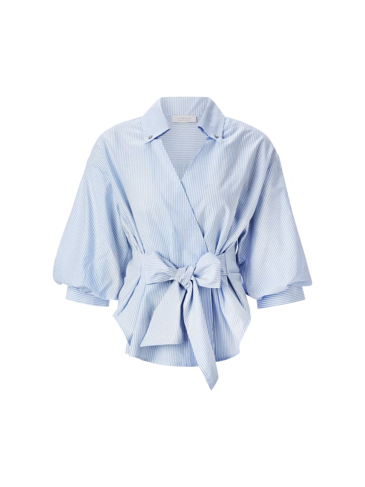 

Блузка светло-голубого и белого цвета Rich & Royal