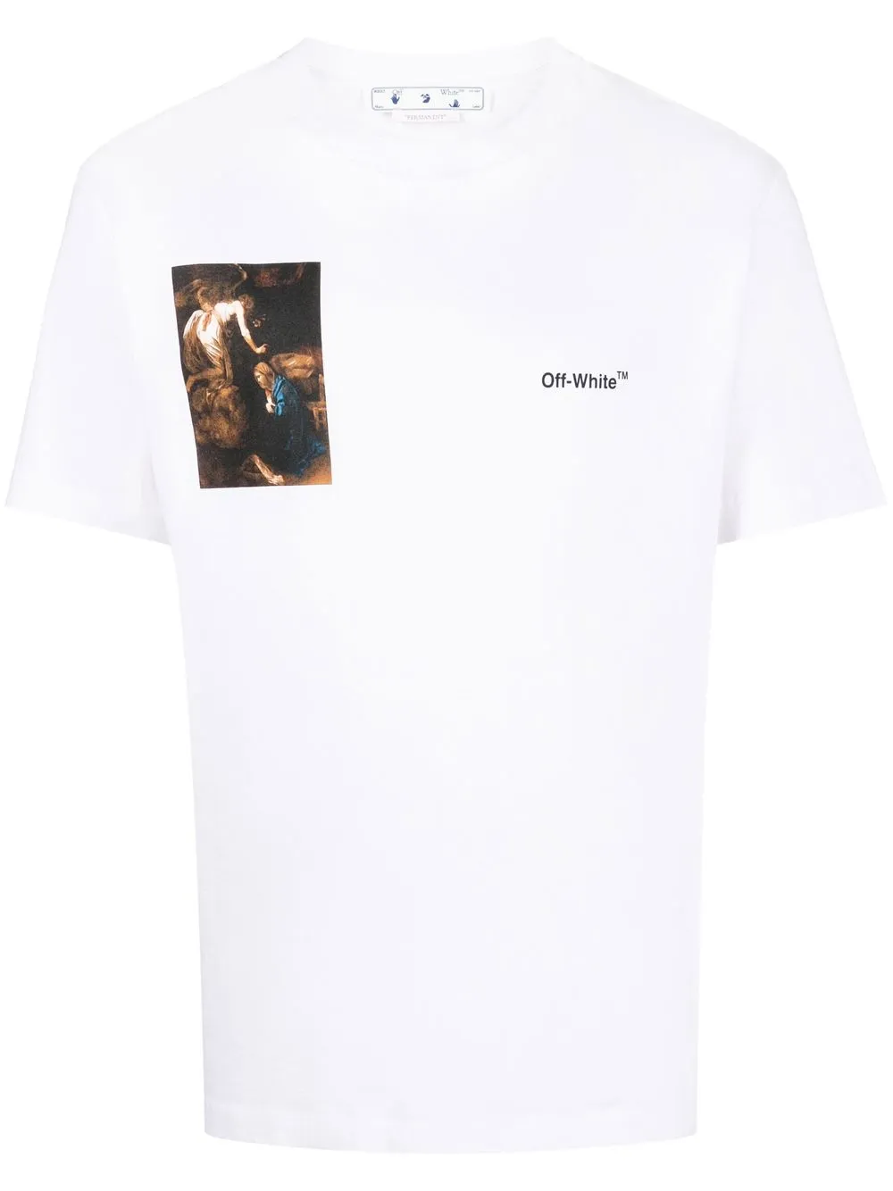 

Футболка с принтом Caravaggio OFF-WHITE, белый