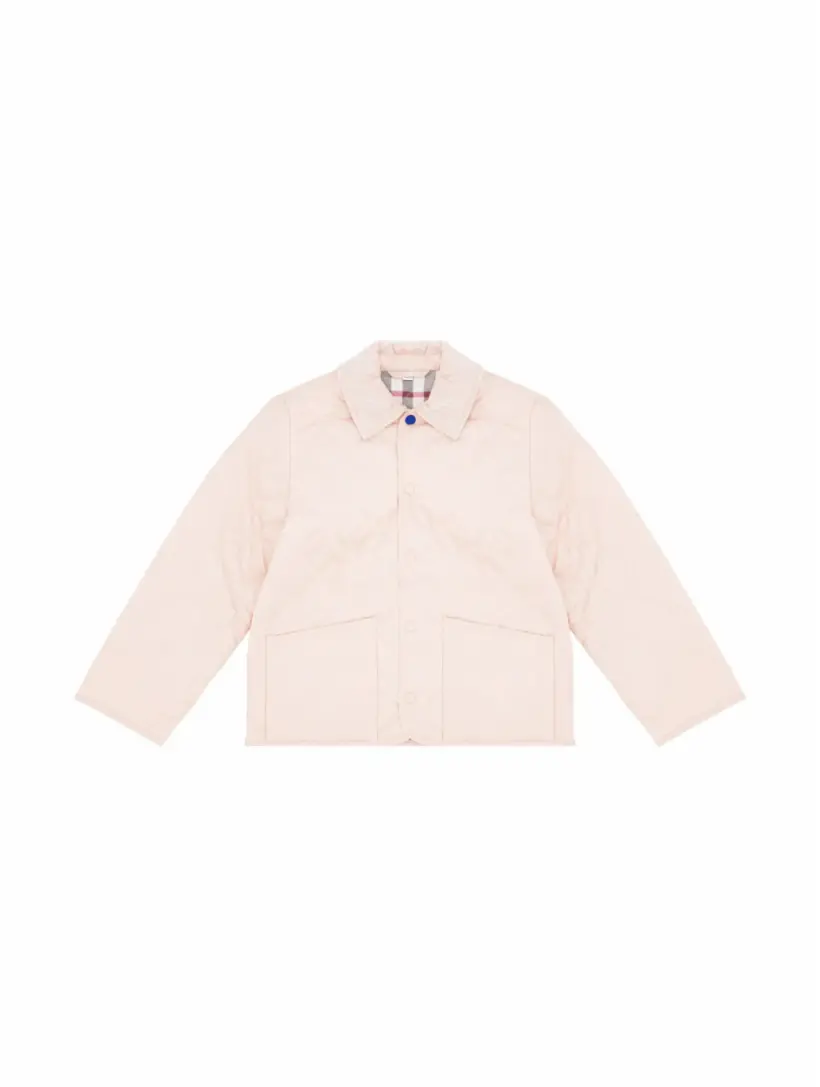 

Стеганая куртка Burberry, розовый